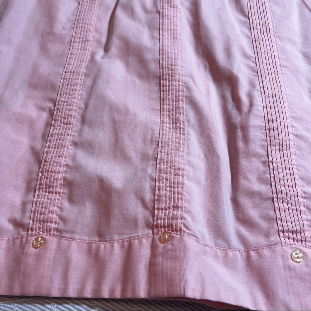 Vintage Midcentury Haband Pink Embroidered Cowgirl Glam Western Button Up Medium - Picture 8 of 11